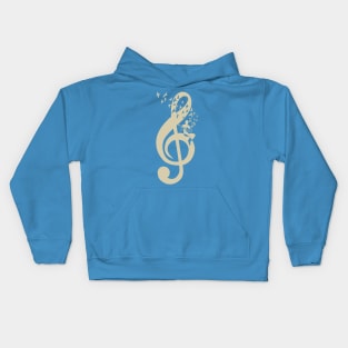 Treble Clef -  Music Electric Guitar - Vintage Kids Hoodie